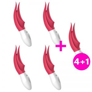 Pack 4+1 Vibrador Bennu USB Silicona diseñado por la marca LINK&JOY