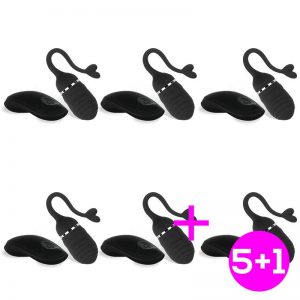 Pack 5+1 Adoree Huevo Vibrador USB Control Remoto USB Silicona diseñado por la marca TARDENOCHE