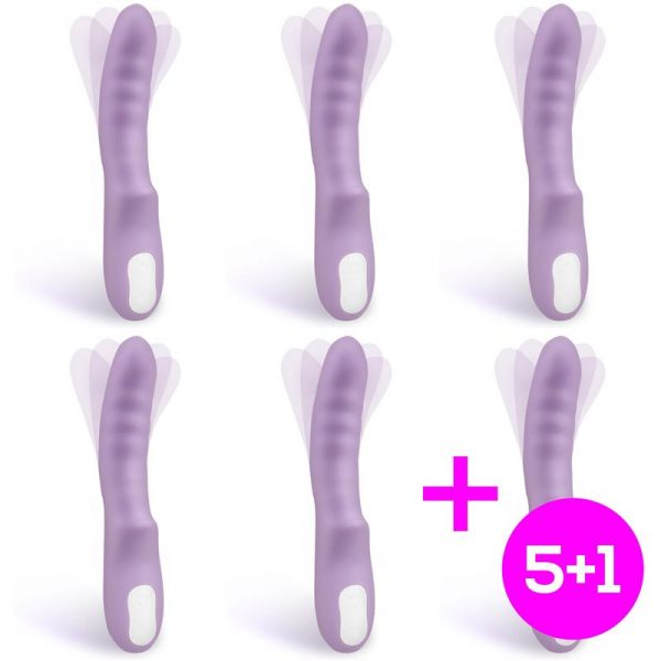 Pack 5+1 Brightpurple Virbador y rotadort Doble Motor 360º diseñado por la marca ÜNIHÖRN