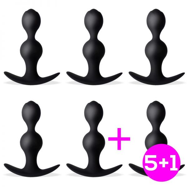 Pack 5+1 Davar Plug Anal Silicona diseñado por la marca TARDENOCHE