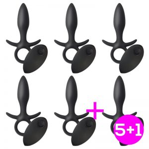 Pack 5+1 Lance Plug Anal Control Remoto USB Silicona diseñado por la marca TARDENOCHE