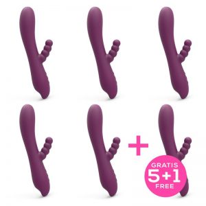 Pack 5+1 Loren Vibrador Efecto Calor Silicona de la marca ENGILY ROSS