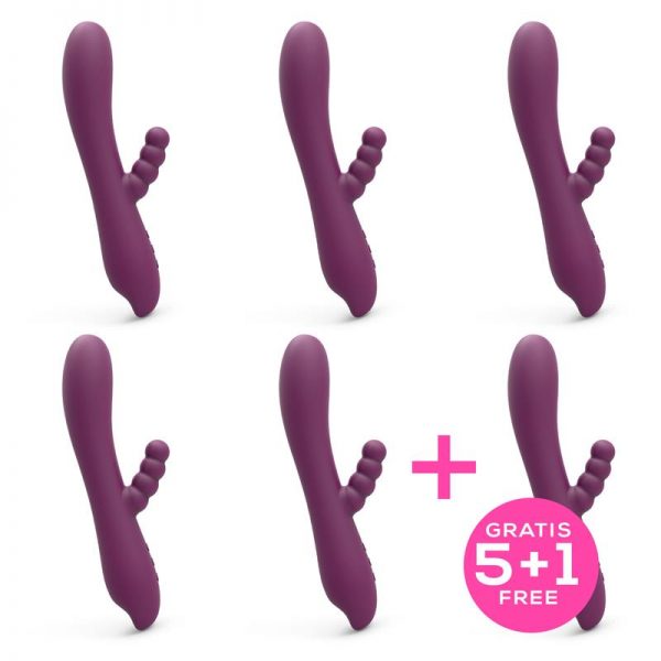 Pack 5+1 Loren Vibrador Efecto Calor Silicona de la marca ENGILY ROSS