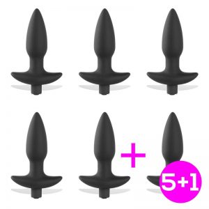 Pack 5+1 Spear Plug Anal con Vibración USB Silicona diseñado por la marca TARDENOCHE