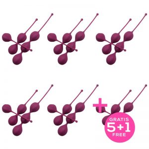 Pack 5+1 Taylor Bolas Kegel Silicona Purpura de la marca ENGILY ROSS