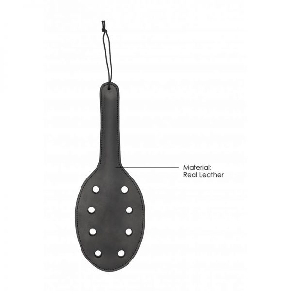 comprar Pala con Agujeros Cuero Negro en sex shop online