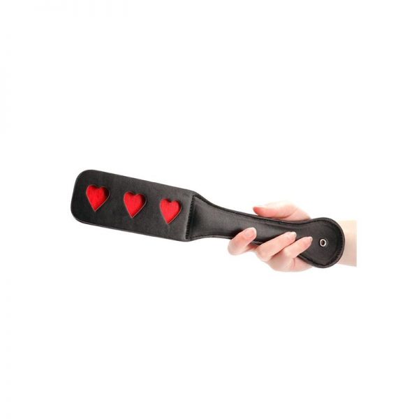 Pala Hearts Mango Corto Negro fabricado por OUCH!