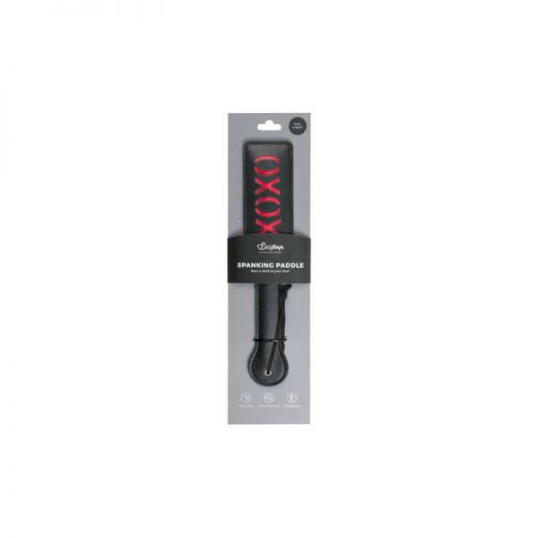 comprar Pala Negra de Cuero - XOXO en sex shop www.tiendaeroticaweb.es