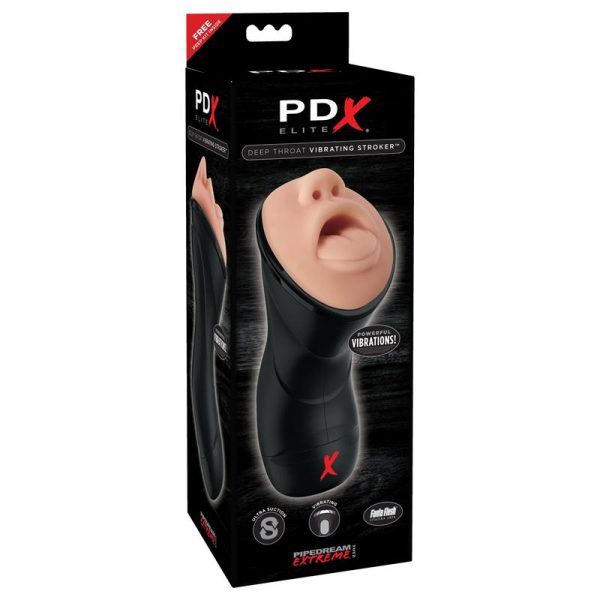 PDX Elite Masturbador Vibrador Deep Throat marca PDX ELITE