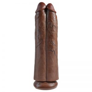 Pene Doble Two Cocks One Hole 11 Marrón barato