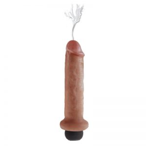 Pene Eyaculador 7 Bronceado diseñado por la marca KING COCK