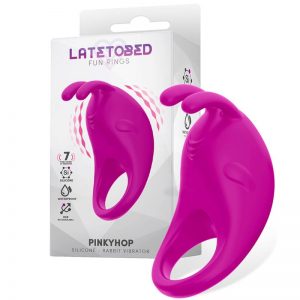 Pinkyhop Anillo Vibrador USB Impermeable Silicona de la marca LATETOBED