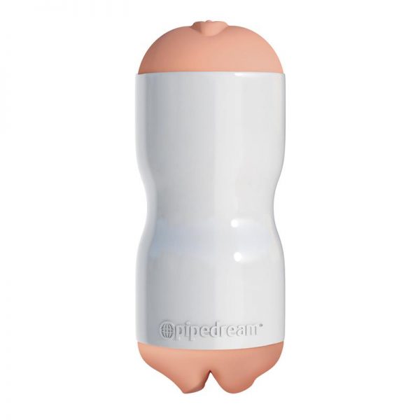 Pipedream Extreme Toyz Masturbador Tight Grip Pussy & Mouth Color Blanco marca PDX TOYZ
