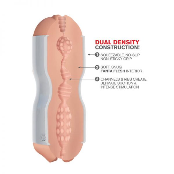 Pipedream Extreme Toyz Masturbador Tight Grip Pussy & Mouth Color Blanco en www.tiendaeroticaweb.es