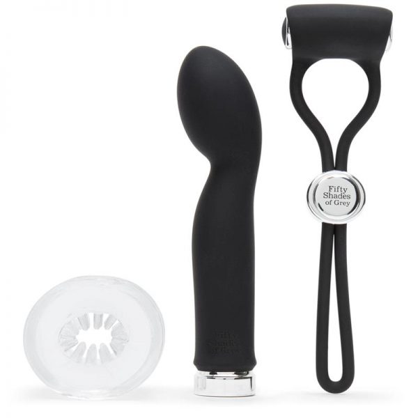 Pleasure Overload Wicked Weekend Set de 3 Piezas diseñado por la marca FIFTY SHADES OF GREY