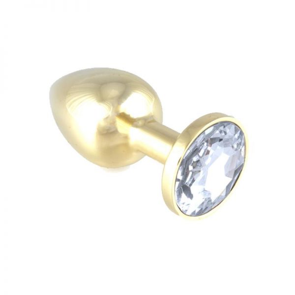 Plug Anal Acero Inoxidable Dorado - Transparente barato