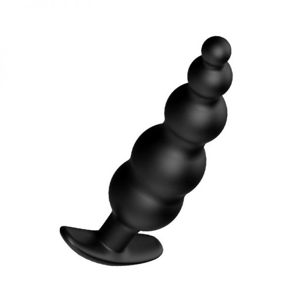 Plug Anal Burbujas Silicona Negro fabricado por PRETTYLOVE