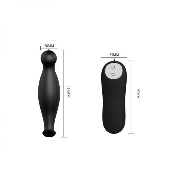 Plug Anal con 12 Patrones de Vibración marca PRETTYLOVE