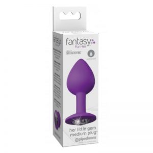 Plug Anal con Gema Talla Mediano de la marca FANTASY FOR HER