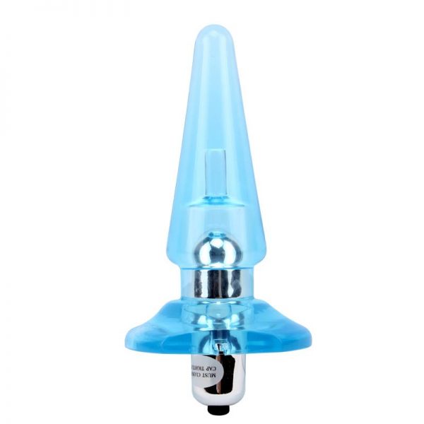 comprar Plug Anal con Vibracion Nicoles 12.5 x 3.2 cm Azul barato y de calidad