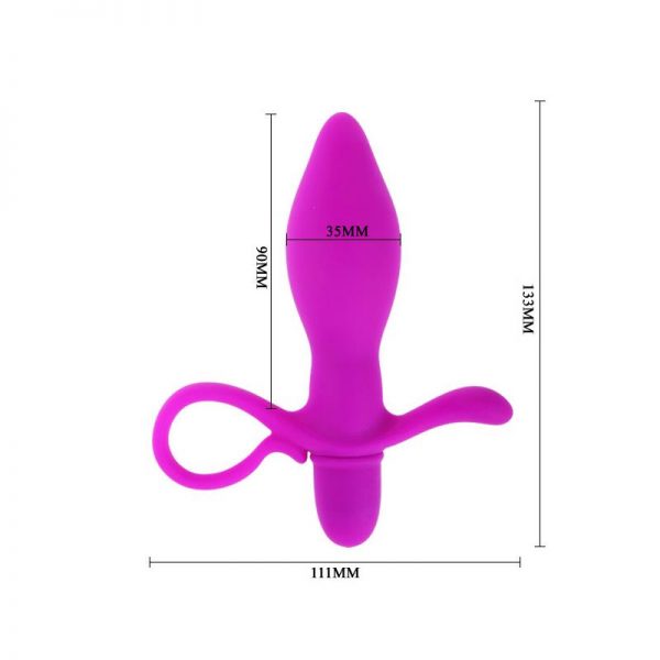 Plug Anal con Vibración Taylor Color Púrpura marca PRETTYLOVE
