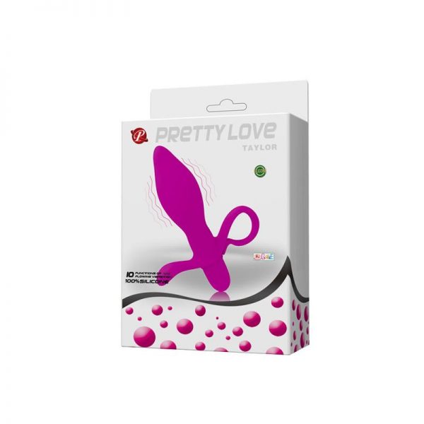 Plug Anal con Vibración Taylor Color Púrpura de la marca PRETTYLOVE