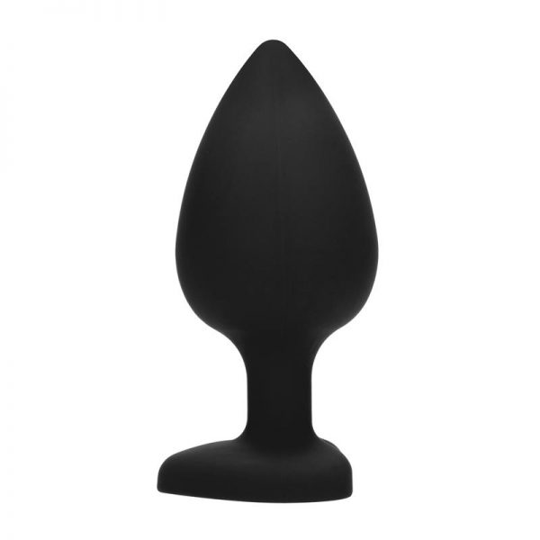 Plug Anal Diamond Heart Extra Grande Negro fabricado por OUCH!