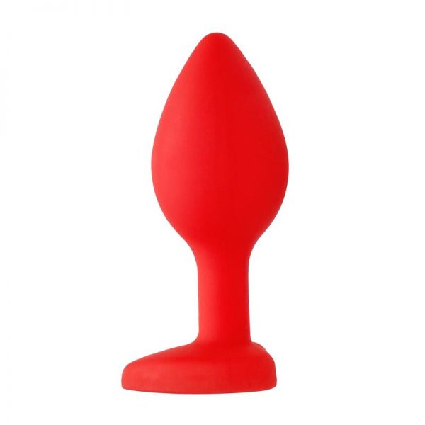 Plug Anal Diamond Heart Grande Rojo fabricado por OUCH!