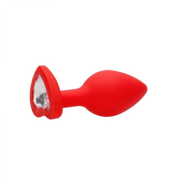 comprar Plug Anal Diamond Heart Grande Rojo en sex shop online