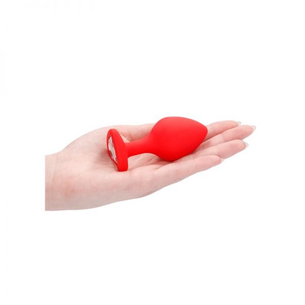 Plug Anal Diamond Heart Grande Rojo de calidad y barato