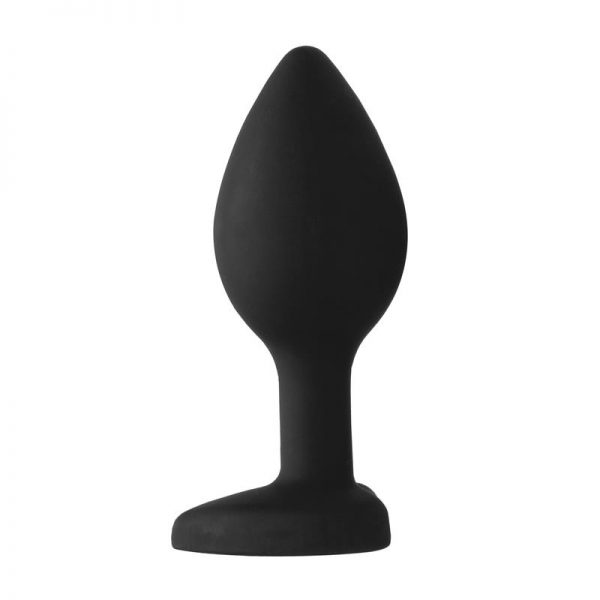 Plug Anal Diamond Heart Mediano Negro fabricado por OUCH!