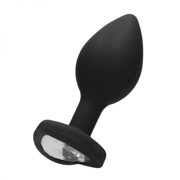 Plug Anal Diamond Heart Mediano Negro de la marca OUCH!