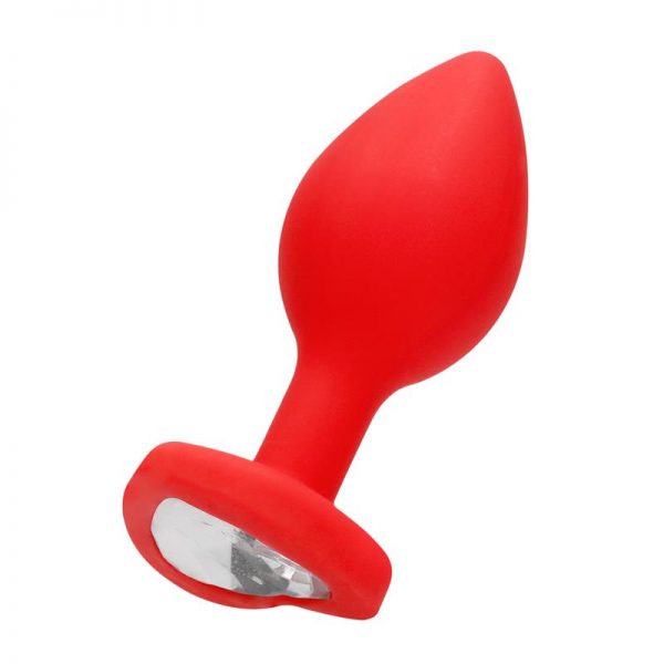 Plug Anal Diamond Heart Mediano Rojo de la marca OUCH!
