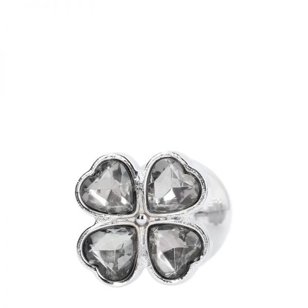 comprar Plug Anal Diamond Trebol 9.4 cm Color Plata barato y de calidad