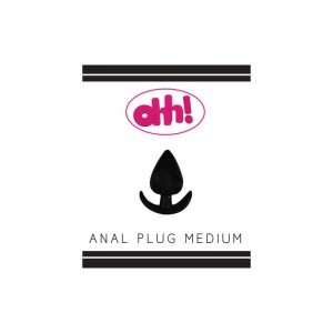 Plug Anal Mediano Color Negro diseñado por la marca OHH TOYS