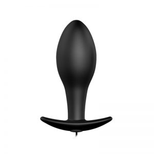 Plug Anal Negro Forma Ancla con Control Remoto diseñado por la marca PRETTYLOVE