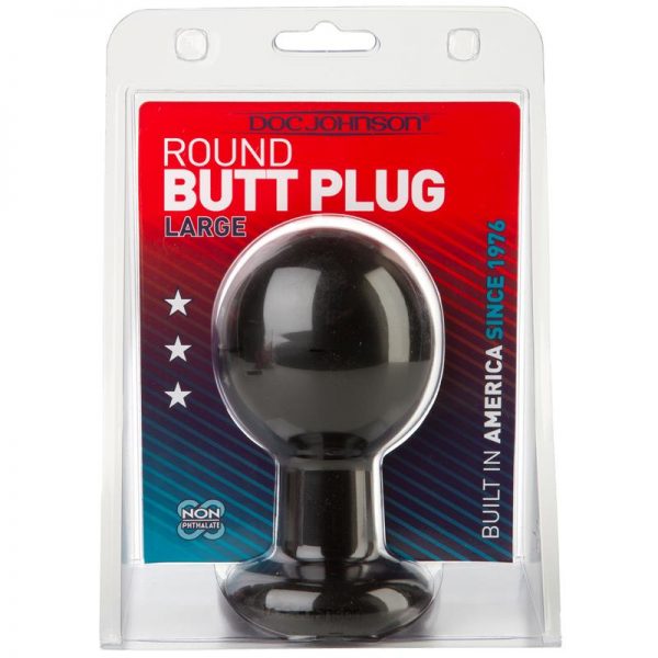 Plug Anal Redondeado L Negro fabricado por DOC JOHNSON