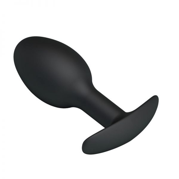 Plug Anal Silicona Negro con Bola de la tienda erótica web www.tiendaeroticaweb.es
