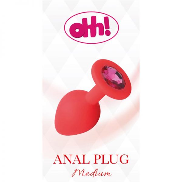 Plug Anal Talla M Rojo de la marca OHH TOYS