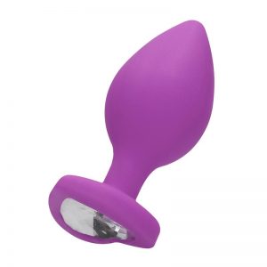 Plug Anala Diamond Heart Extra Grande Pupura de la marca OUCH!