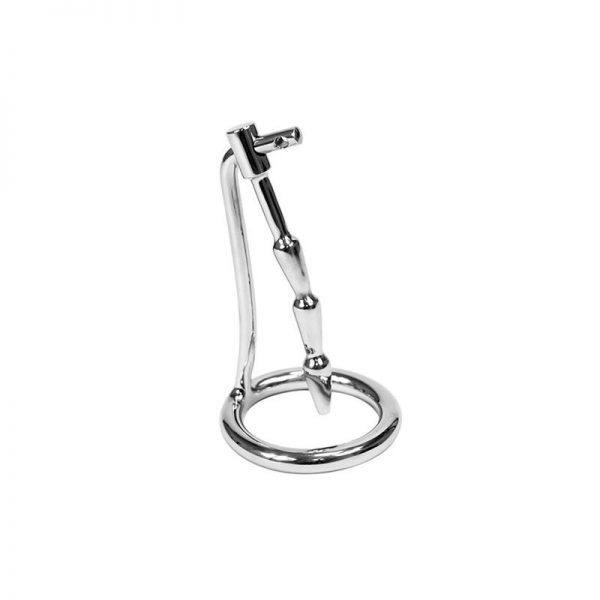 Plug Castidad Pene con Candado Acero Inoxidable marca BONDAGE PLAY