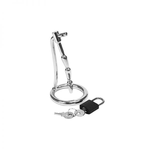 Plug Castidad Pene con Candado Acero Inoxidable barato