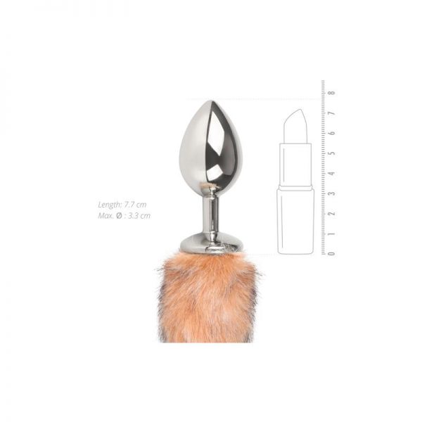 comprar Plug con Cola de Zorro No. 3 - Plata en sex shop www.tiendaeroticaweb.es