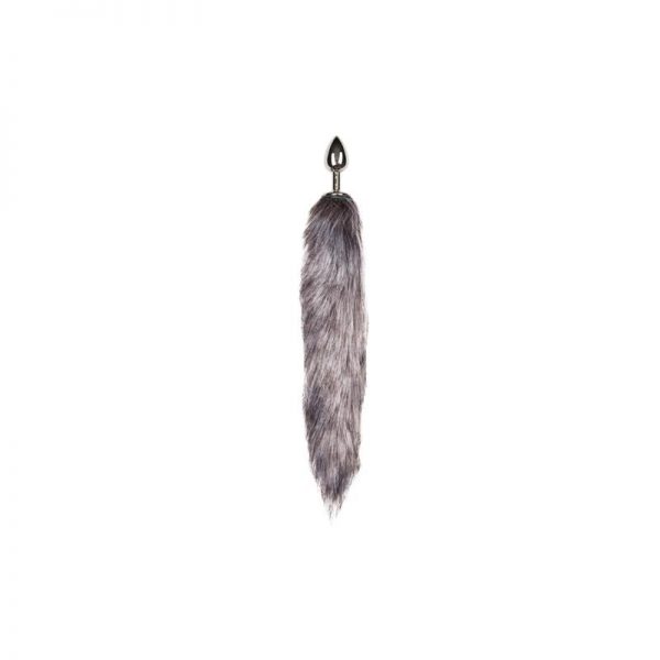 Plug con Cola Zorro  No. 5 - Plata fabricado por EASYTOYS