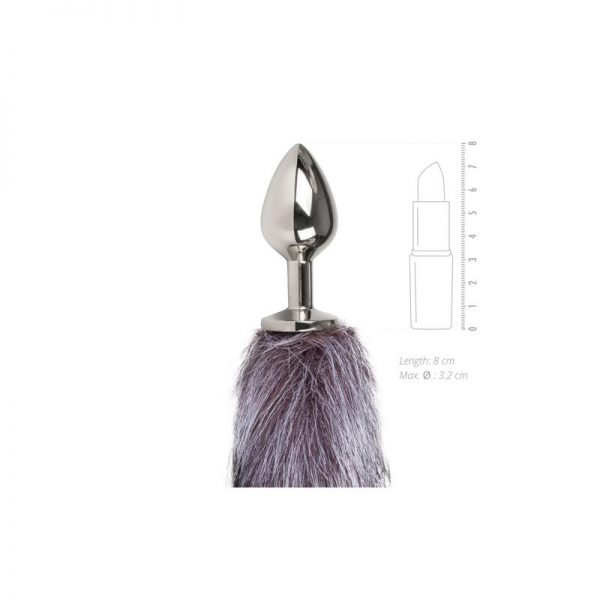 comprar Plug con Cola de Zorro No. 6 - Plata en sex shop www.tiendaeroticaweb.es