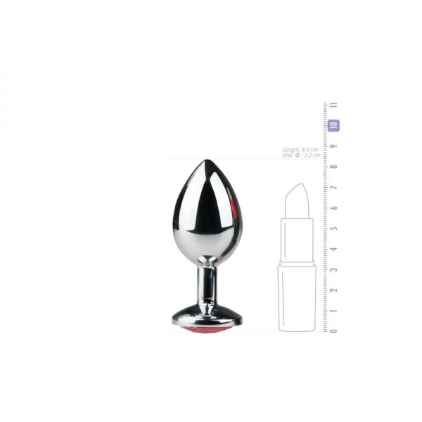 venta de Plug de Aluminio No. 2 - Plata / Rosa en tienda erótica online