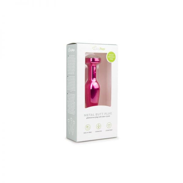Plug con Cristal Transparente No. 9 - Rosa de calidad y barato