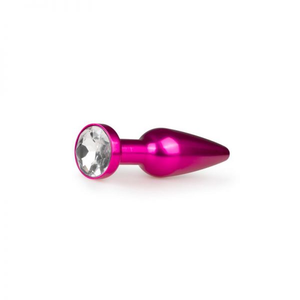 Plug con Cristal Transparente No. 9 - Rosa de la marca EASYTOYS
