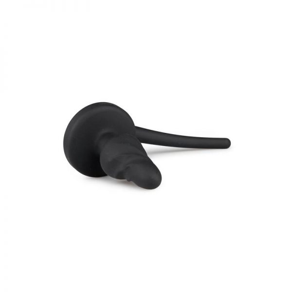 Plug con Cola de Perro Silicona Negro fabricado por EASYTOYS