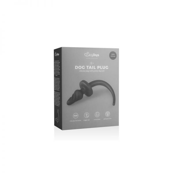 Plug con Cola de Perro Silicona Negro de calidad y barato